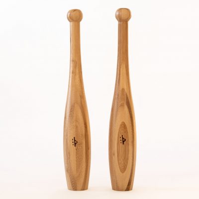 Victorian style Indian clubs from solid bamboo timber