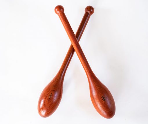 cherrywood teardrop Indian clubs for sale