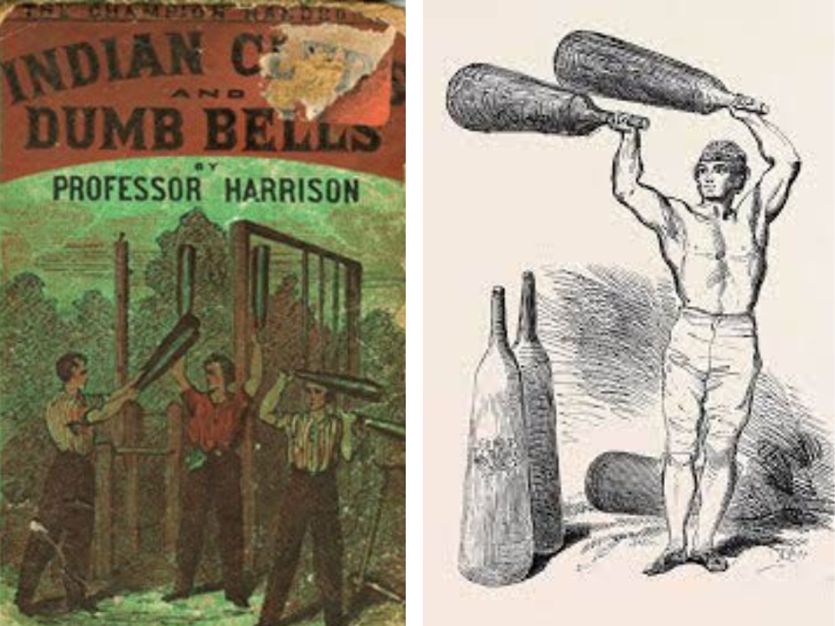Professor-Harrison_Indian-Clubs-Book-Cover-And-Illustration-Of-Man-Swinging-Heavy-Indian-Clubs
